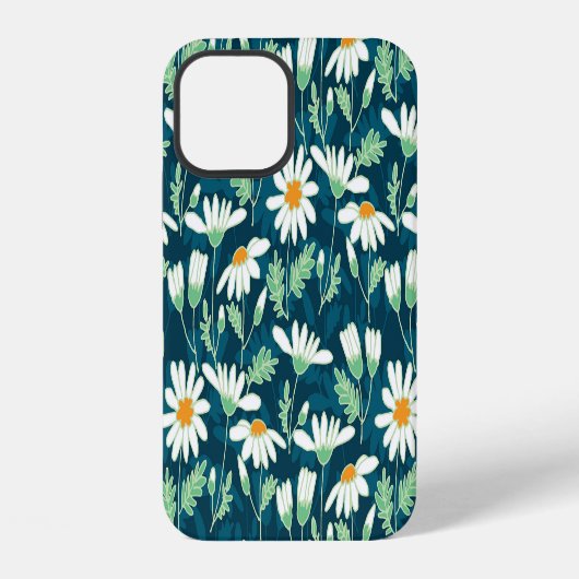 Coque iPhone 12 Camomille romantique à motif fleuri Daisy Ditsy (Verso)