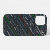 Coque iPhone 12 capture d'écran des codes sources (Verso Horizontal)