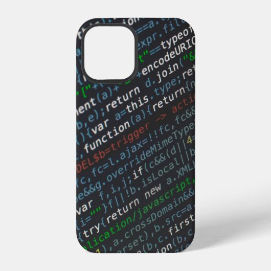 Coque iPhone 12 capture d'écran des codes sources (Verso)