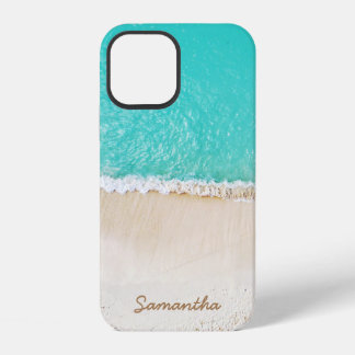 Coque iPhone 12 Caribbean Beach, Waves and Sand