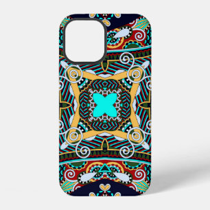Coque iPhone 12 carré de soie foulard ou mouchoir design motif 