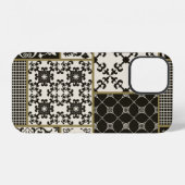 Coque iPhone 12 Carreau de patchwork sans couture avec Islam, arab (Verso Horizontal)