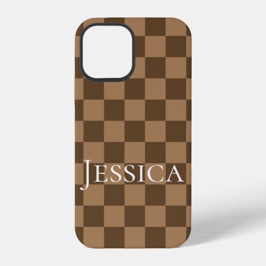 Coque iPhone 12 Carrés au chocolat doux (Verso)