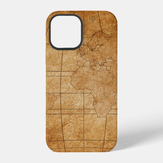 Coque iPhone 12 carte du monde (Verso)