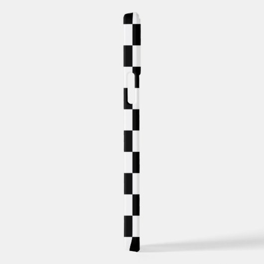 Coque iPhone 12 Carte simple Abstrait de vérification géométrique  (Côté droit)