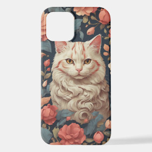 Coque iPhone 12 Casse téléphonique pour chat mignon