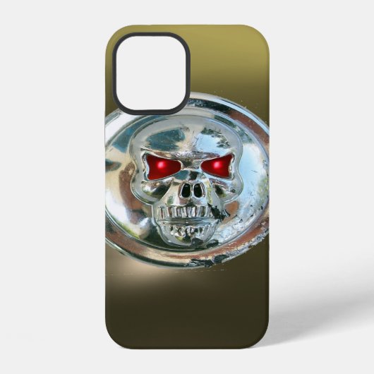 Coque iPhone 12 CAVALIERS DE CRÂNE GEM gris noir (Verso)
