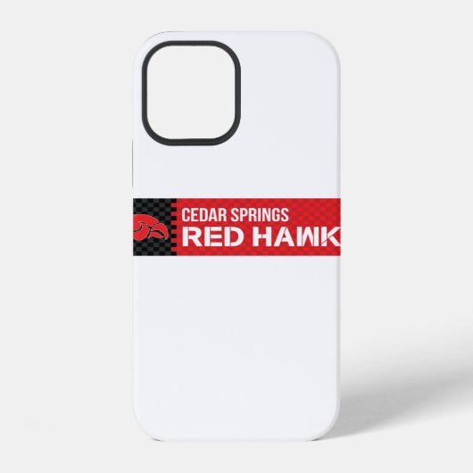 Coque iPhone 12 Cedar Springs Red Hawks (Verso)