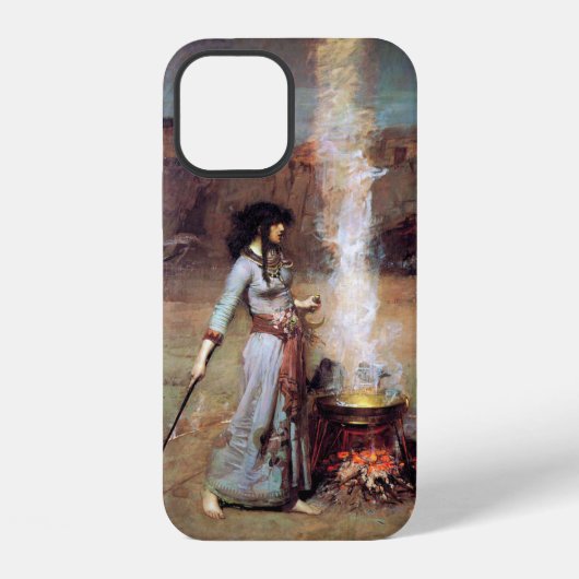 Coque iPhone 12 Cercle magique, John William Waterhouse (Verso)