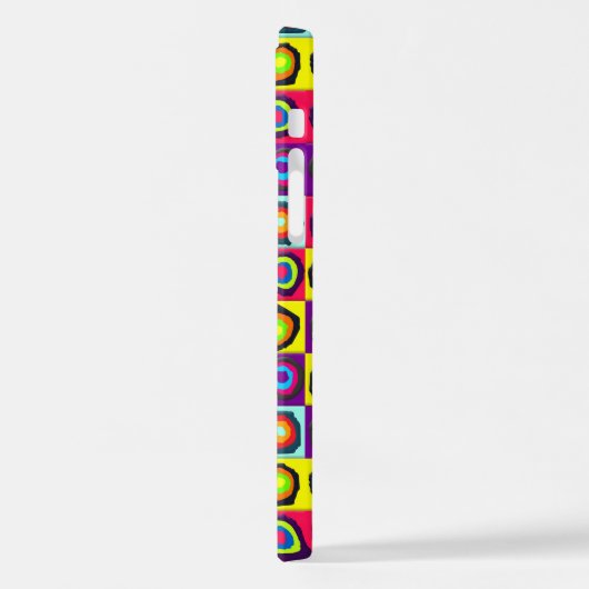 Coque iPhone 12 cercles motif (Côté gauche)