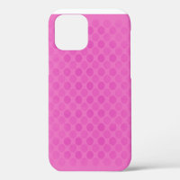 Cercles rose pâle motif vert Coque-Mate iPhone