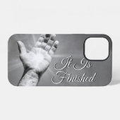 Coque iPhone 12 C'est fini en nuances de gris (Verso Horizontal)
