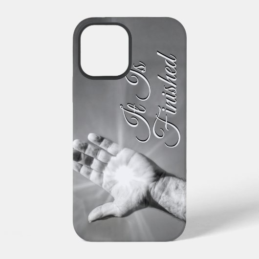 Coque iPhone 12 C'est fini en nuances de gris (Verso)