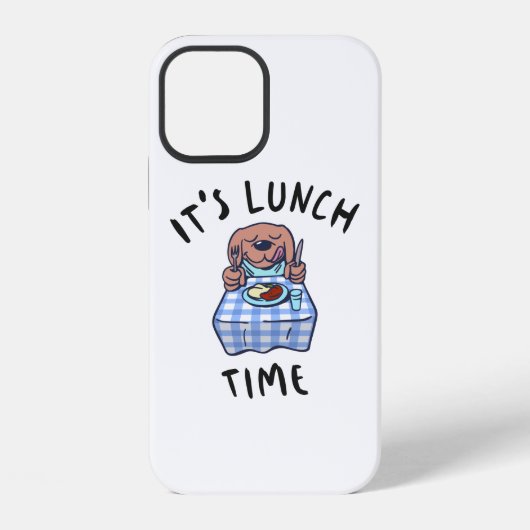 Coque iPhone 12 C'est l'heure du déjeuner (Verso)