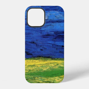 Coque iPhone 12 Champ de blé sous un ciel nuageux par Vincent van