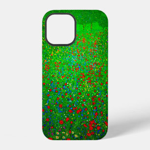 Coque iPhone 12 Champ de coquelicots de Gustav Klimt