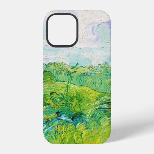 Coque iPhone 12 Champs de blé vert, Van Gogh (Verso)