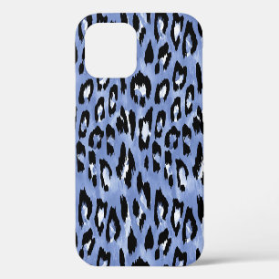 Coque iPhone 12 Charme de la peau d'animal : Léopard à l'aquarelle