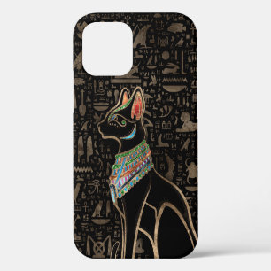 Coque iPhone 12 Chat Égyptien - Bastet