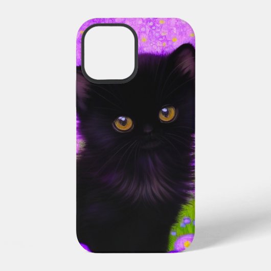 Coque iPhone 12 Chat Gustav Klimt (Verso)