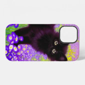 Coque iPhone 12 Chaton noir de Gustav Klimt (Verso Horizontal)