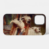 Coque iPhone 12 Chatons et Piano (Verso Horizontal)