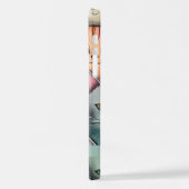 Coque iPhone 12 Chats colorés Doodle lunatique (Côté gauche)