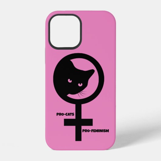Coque iPhone 12 Chats Pro Féminisme (Verso)