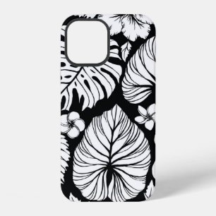 Coque iPhone 12 Chemise hawaïenne Aloha motif de fond sans couture