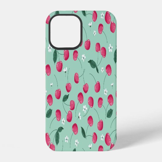 Coque iPhone 12 Cherry Blossom : Design festif d'été (Verso)
