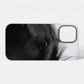 COQUE iPhone 12 CHEVAL NOIR (Verso Horizontal)