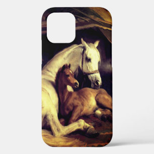 Coque iPhone 12 Chevaux de Landseer