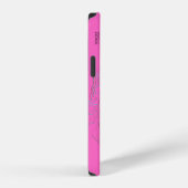 Coque iPhone 12 Chic rose Bee Monogram Coque-coque iphone (Côté droit)