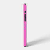 Coque iPhone 12 Chic rose Bee Monogram Coque-coque iphone (Côté gauche)