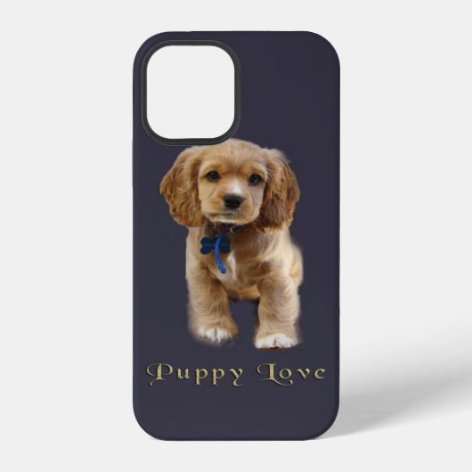 Coque iPhone 12 Chien chiot (Verso)