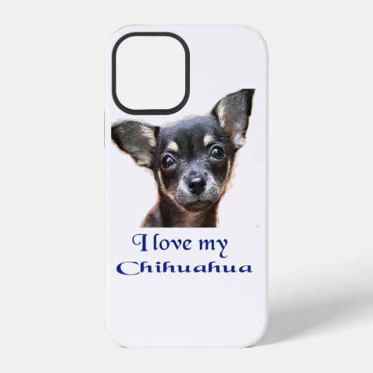Coque iPhone 12 Chihuahua (Verso)