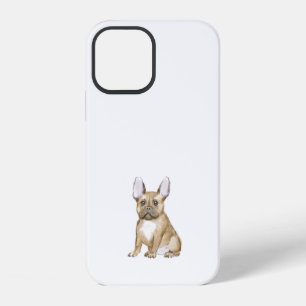 Coque iPhone 12 Chiot bouledogue français adorable