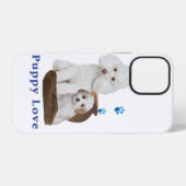 Coque iPhone 12 Chiots (Verso Horizontal)