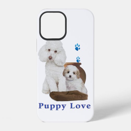 Coque iPhone 12 Chiots (Verso)