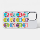 Coque iPhone 12 Chouettes de lecture mignonnes (Verso Horizontal)
