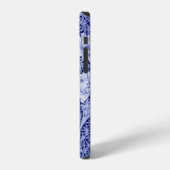 Coque iPhone 12 Chrysanthème Bleu, William Morris (Côté gauche)