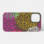 Coque iPhone 12 Chrysanthème Splash (Verso Horizontal)