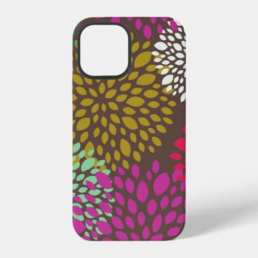 Coque iPhone 12 Chrysanthème Splash (Verso)