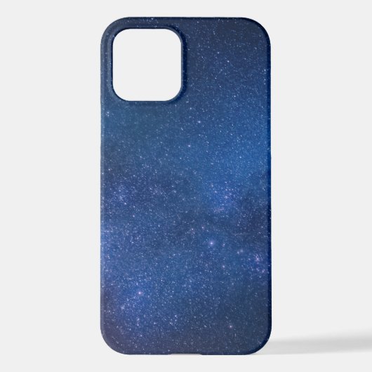 Coque iPhone 12 Ciel étoilé bleu | Zazzle_Growshop. (Verso)