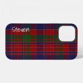 Coque iPhone 12 Clan MacDonald Plaid Écossais (Verso Horizontal)