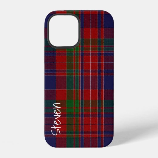 Coque iPhone 12 Clan MacDonald Plaid Écossais (Verso)
