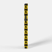 Coque iPhone 12 Clôture Jaune (Côté droit)