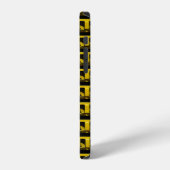 Coque iPhone 12 Clôture Jaune (Côté gauche)