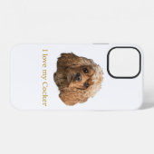 Coque iPhone 12 cocker Spaniels (Verso Horizontal)