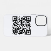 Coque iPhone 12 Code QR (Verso Horizontal)